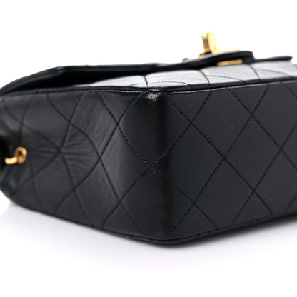 Chanel Lambskin Quilted Mini Square Flap Bag Black 8 of 12