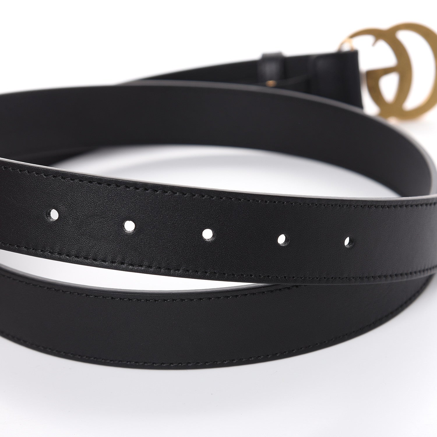Gucci Moon Calfskin Double G 30mm Belt 105 42 Black 5 of 6