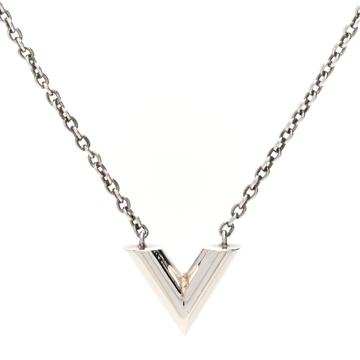 Metal Essential V Supple Necklace Silver