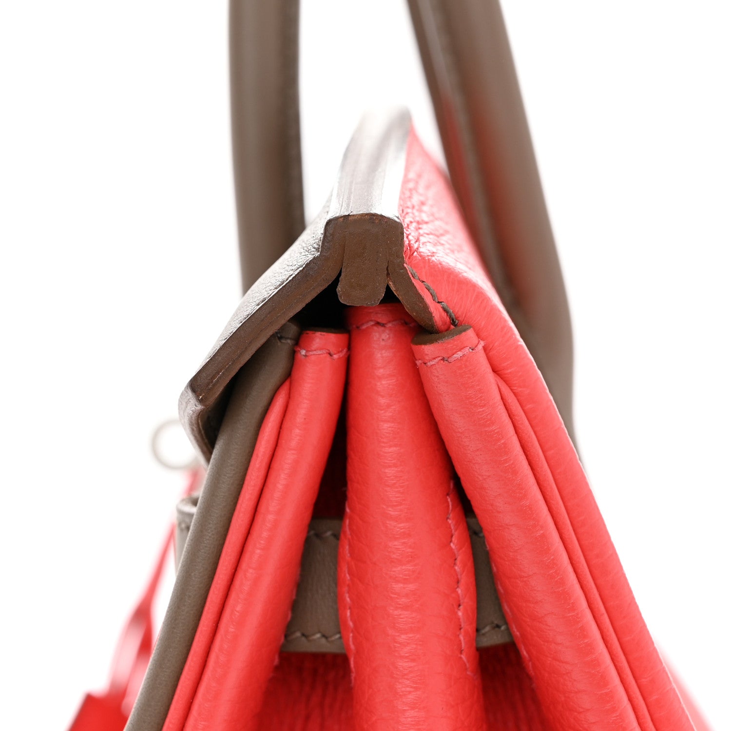 Hermes Taurillon Clemence Swift Tri-Color Birkin 35 Rose Jaipur Argile Etoupe 11 of 12