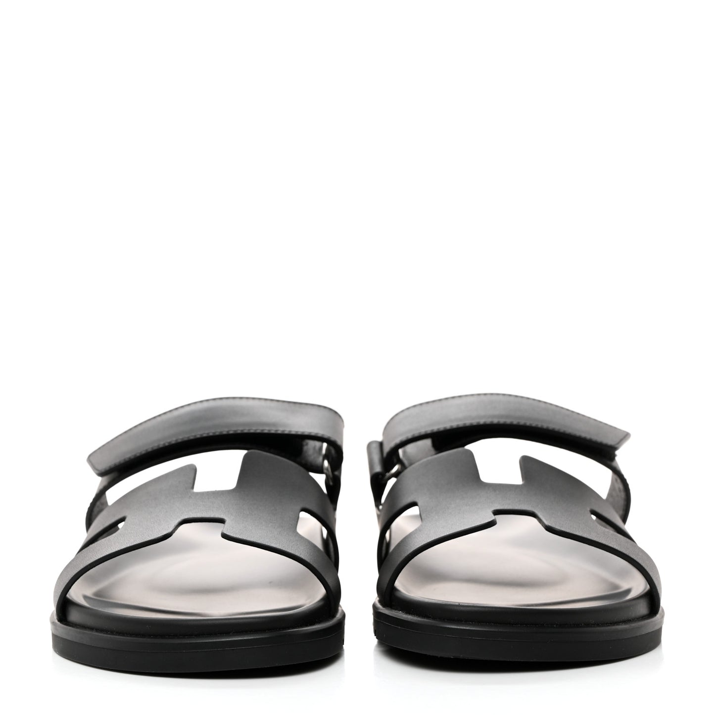 Calfskin Womens Chypre Sandals 40.5 Black