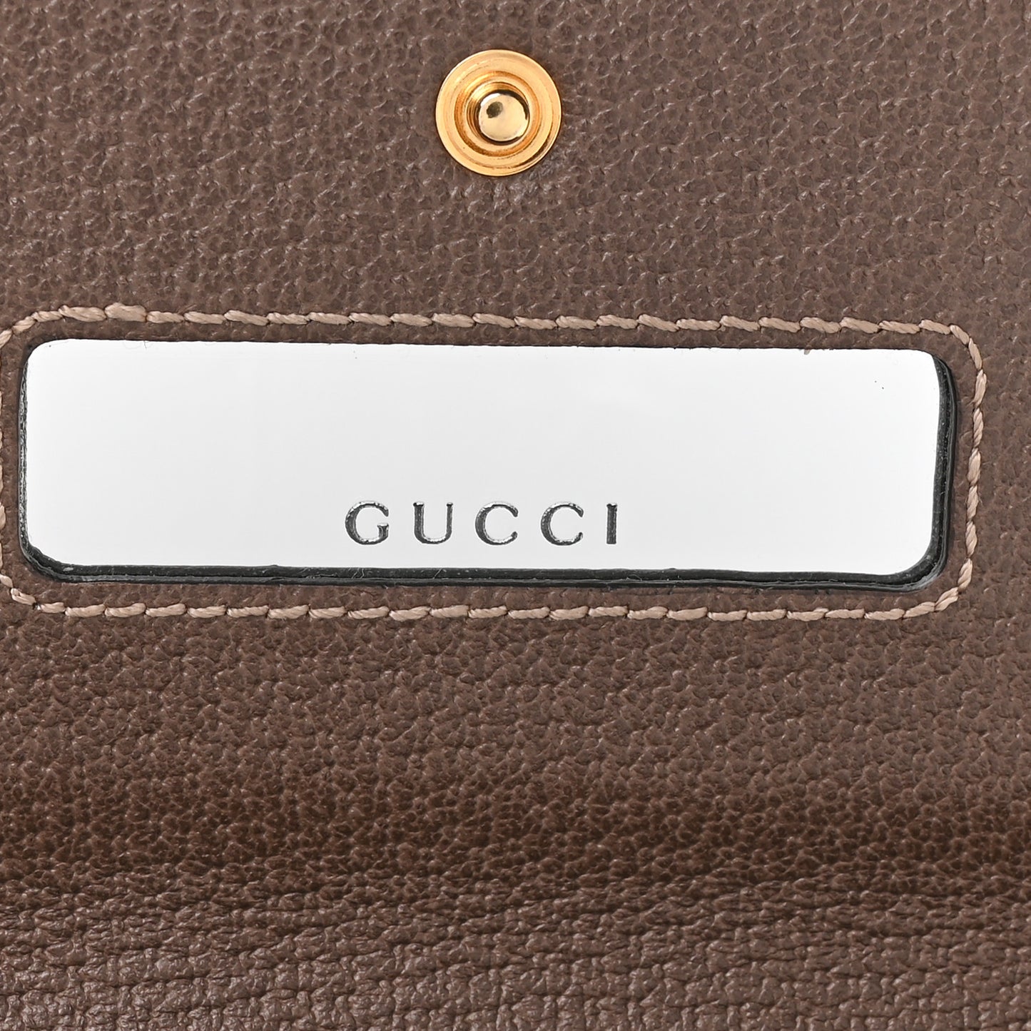 GG Supreme Monogram Web Ophidia Wallet On Chain Brown