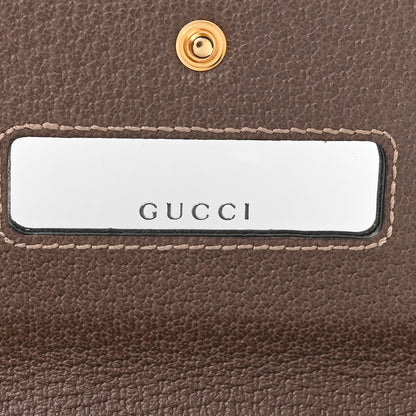 Gucci GG Supreme Monogram Web Ophidia Wallet On Chain Brown 8 of 12