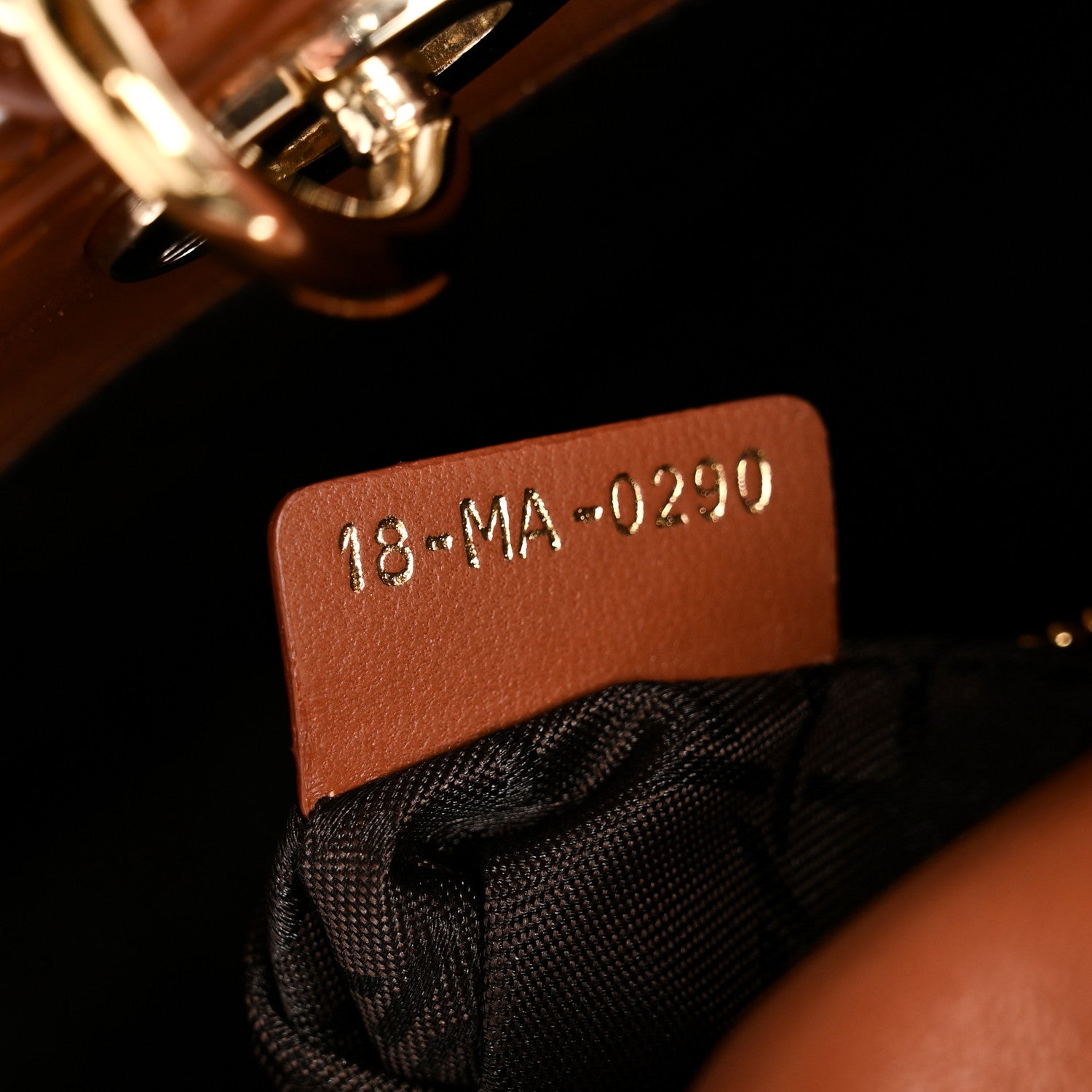 Christian Dior Calfskin Cannage Small My ABCDior Lady Dior Tan 7 of 10