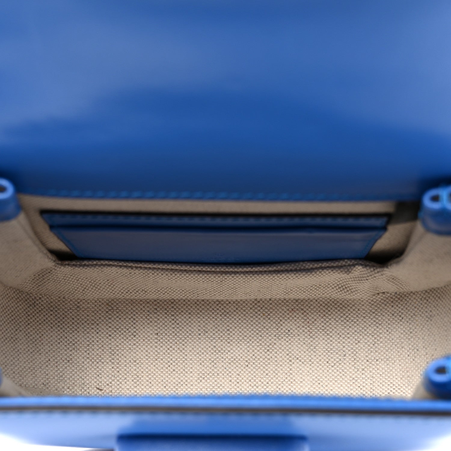 Gucci Boarded Dyana Lux Calfskin Web Mini Bamboo 1947 Top Handle Bag Blue 5 of 9