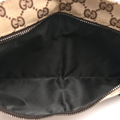 Gucci GG Monogram Double Pocket Belt Bag Dark Brown 5 of 9
