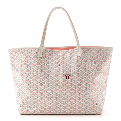 Goyard Goyardine Saint Louis Claire Voie GM White Pink 1 of 12