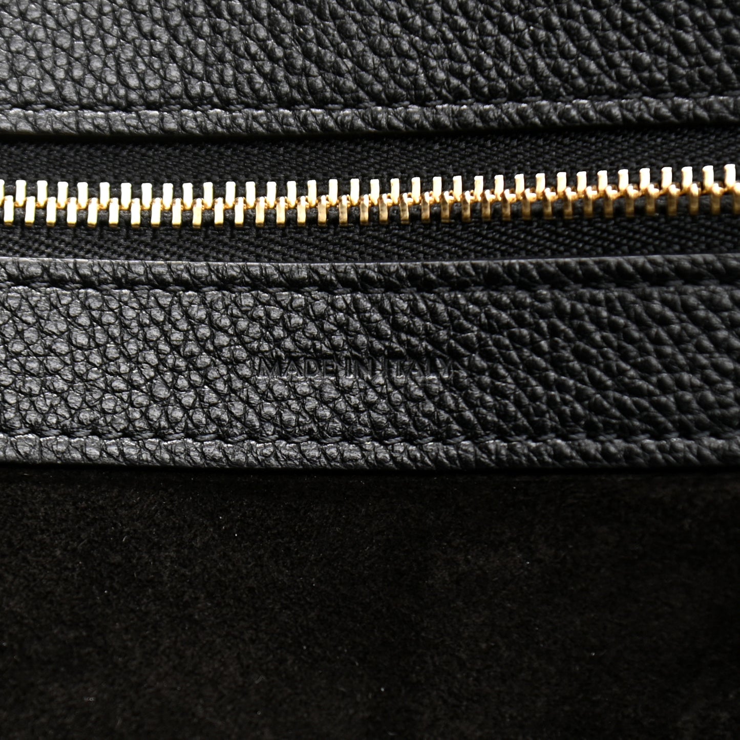 Soft Grained Calfskin Medium Belt Cabas Phantom Black