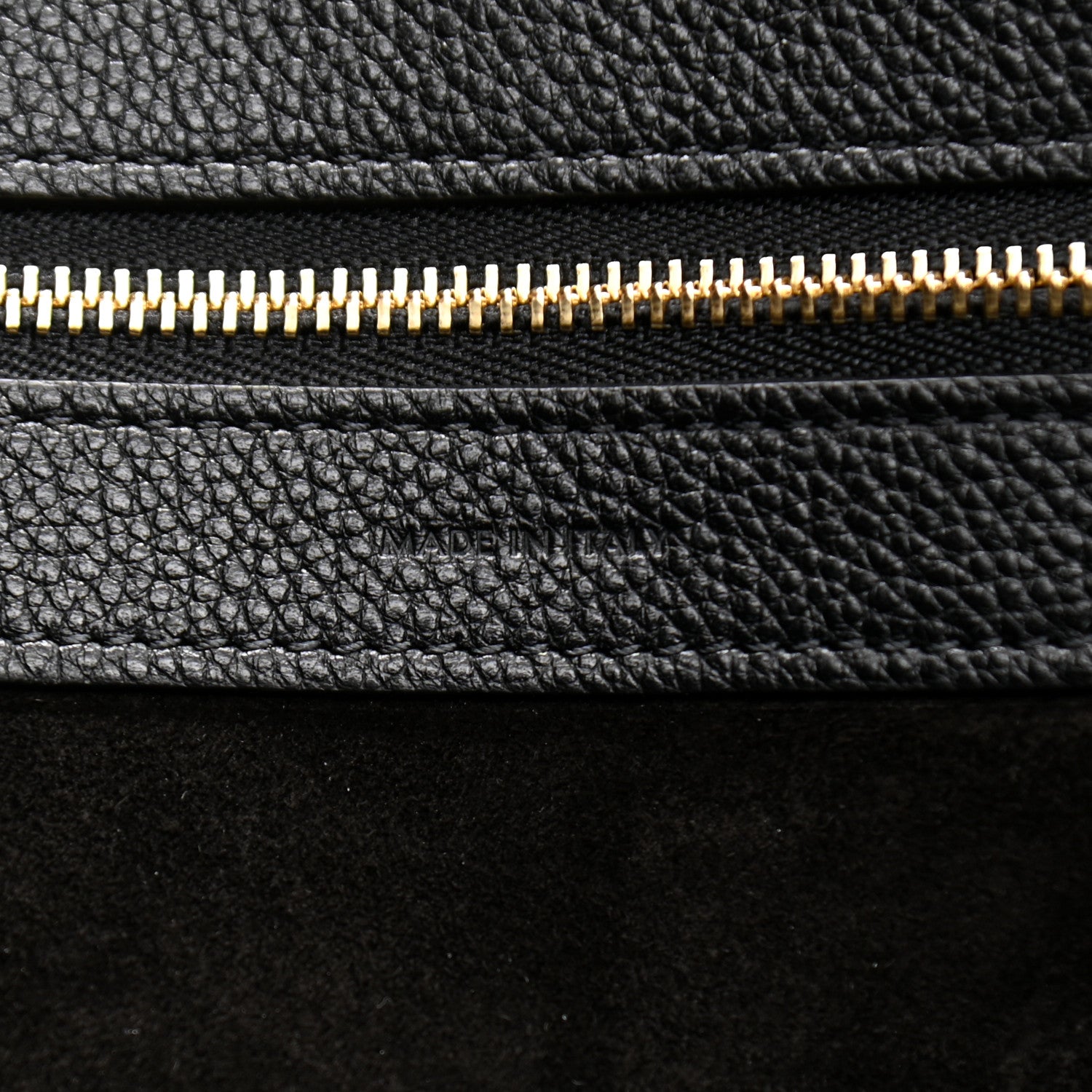 Celine Soft Grained Calfskin Medium Belt Cabas Phantom Black 10 of 17