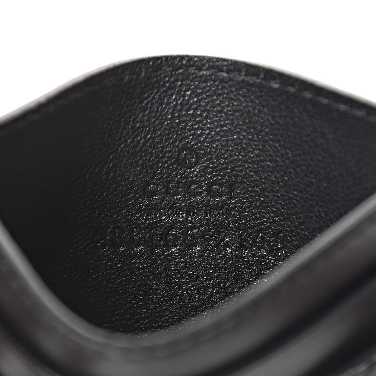 Guccissima Card Holder Black