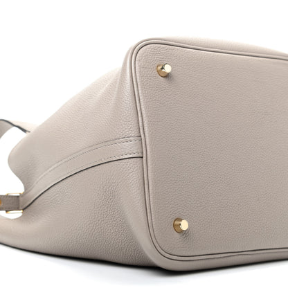 Hermes Taurillon Clemence Picotin Lock 22 MM Gris Asphalte 6 of 10