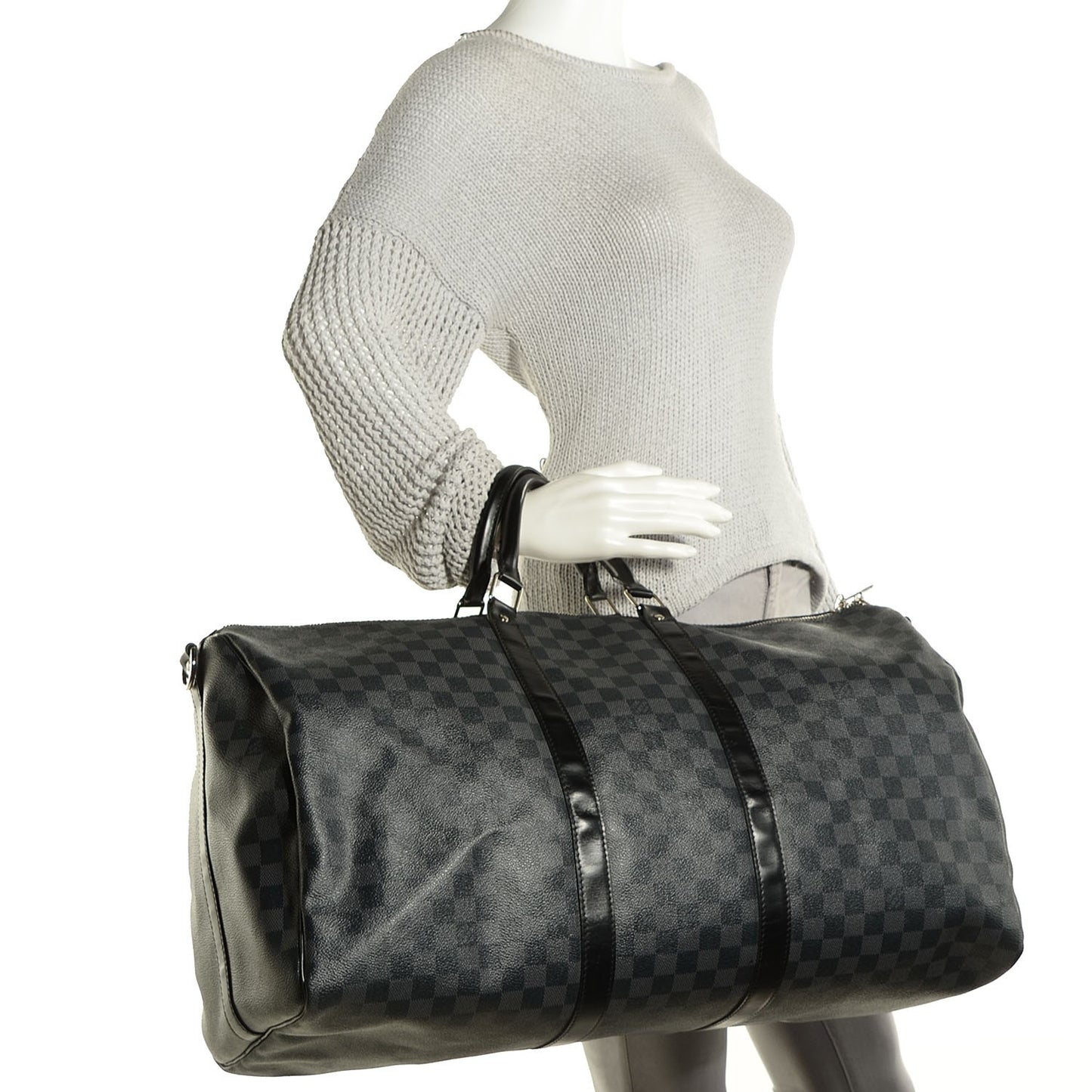 Damier Graphite Keepall Bandouliere 55