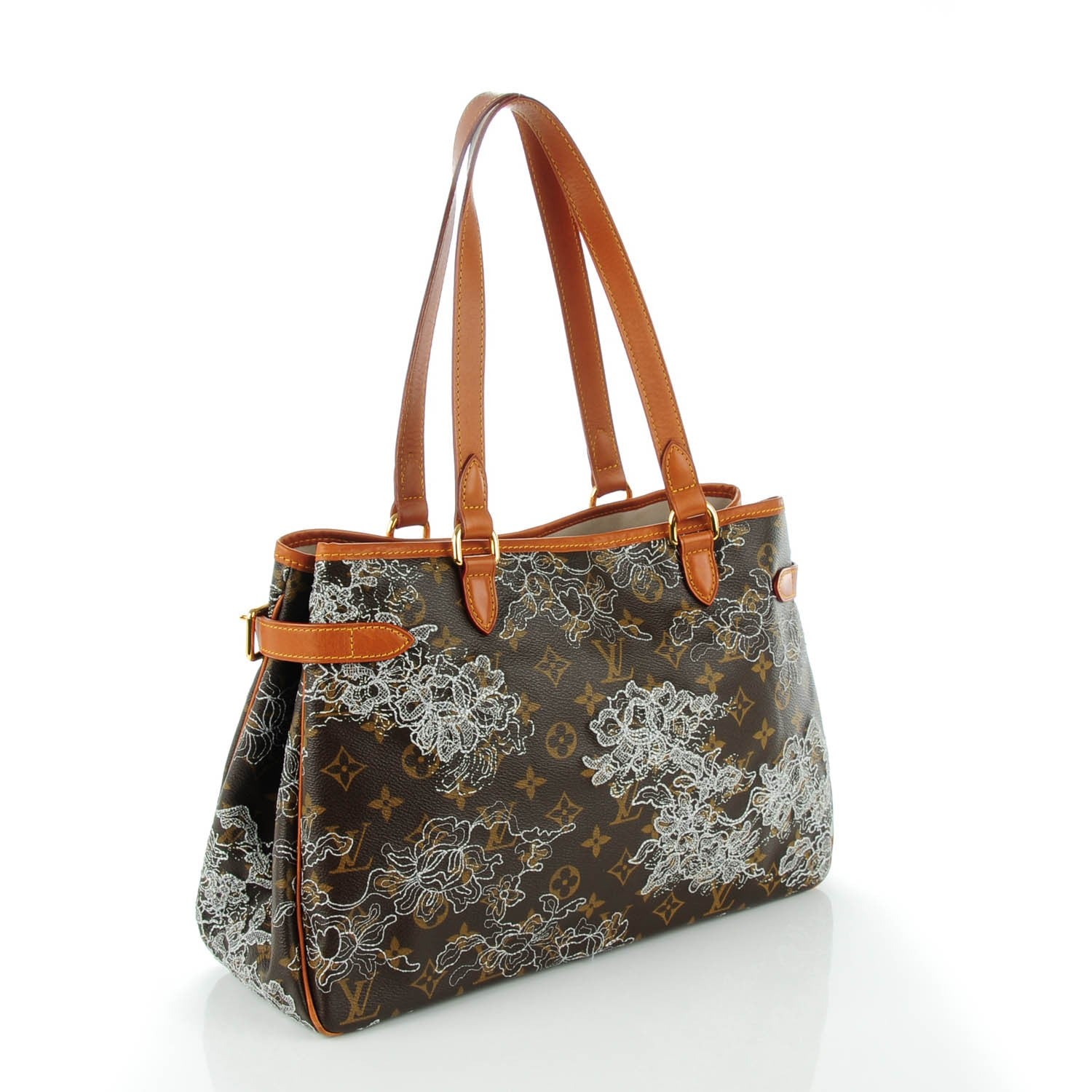 Louis Vuitton Monogram Dentelle Batignolles Horizontal Silver 4 of 10