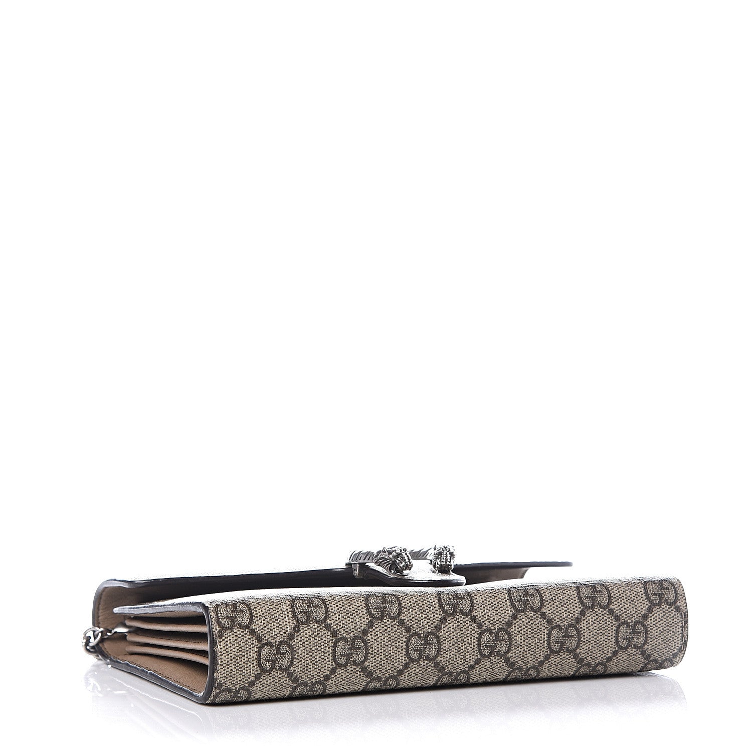 Gucci GG Supreme Monogram Mini Dionysus Chain Wallet Beige Taupe 3 of 10