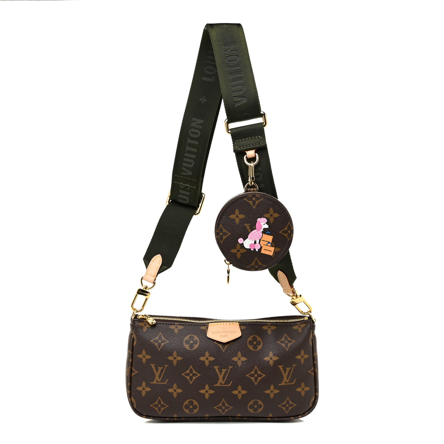Monogram My LV World Tour Multi Pochette Accessories Kaki