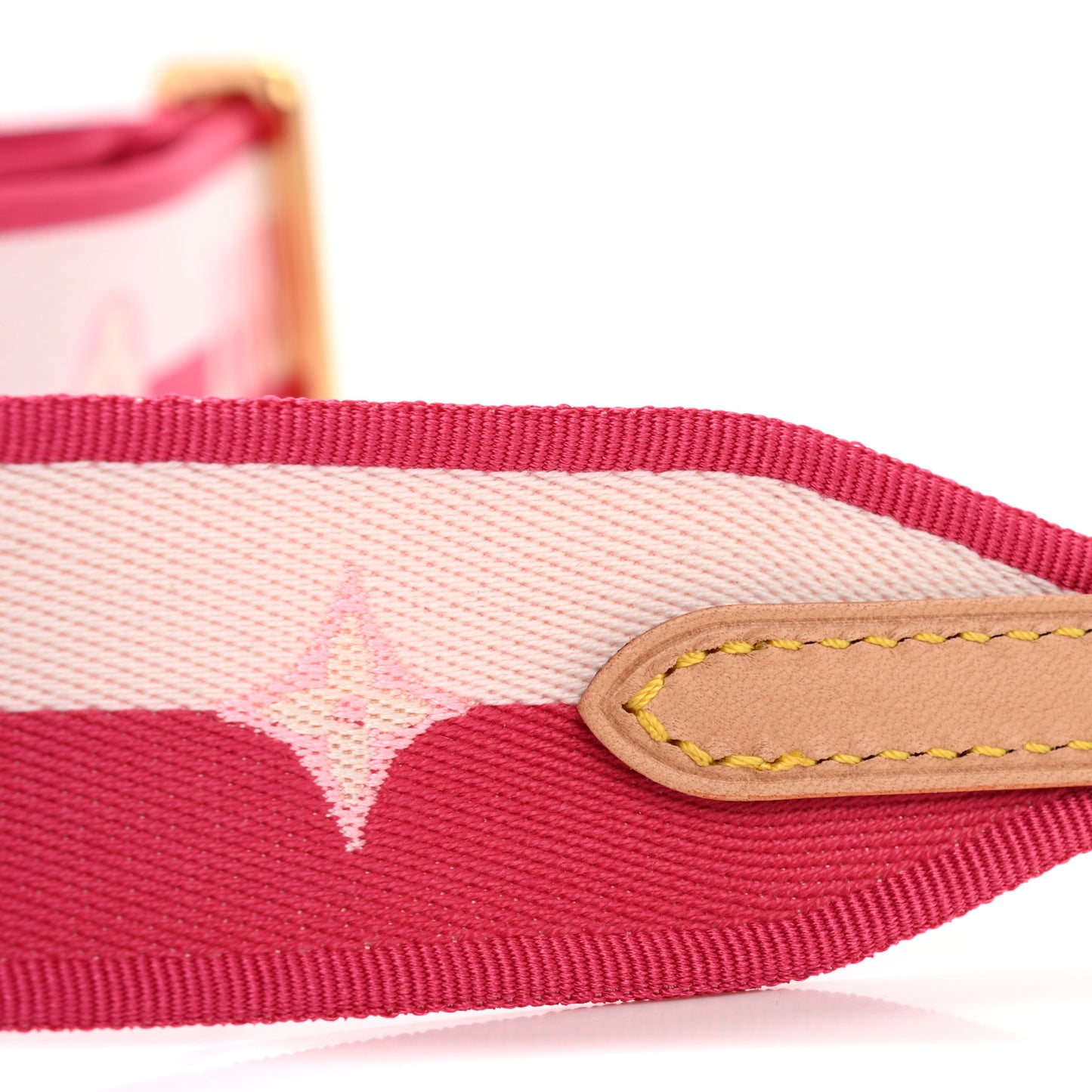 Jacquard Neverfull BB Shoulder Strap Pink Peony