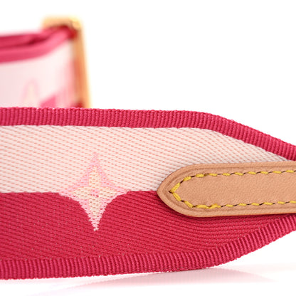 Louis Vuitton Jacquard Neverfull BB Shoulder Strap Pink Peony 8 of 10