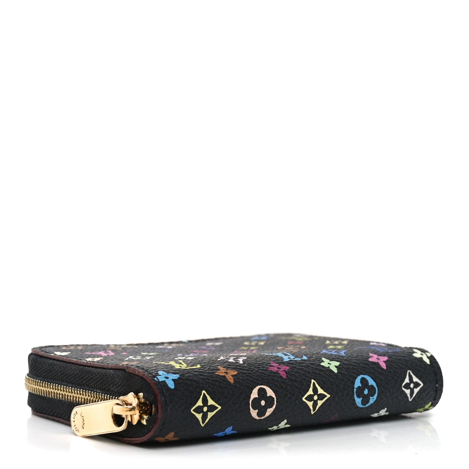 Louis Vuitton Monogram Multicolor Zippy Coin Purse Black Violet 3 of 6