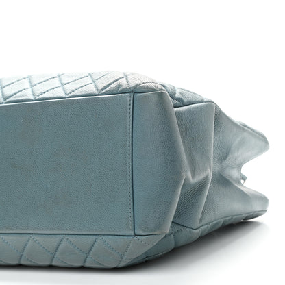 Chanel Caviar Quilted Grand Shopping Tote GST Blue 9 of 14