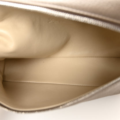 Loro Piana Grained Calfskin L19 Extra Pocket Pouch Warm Mastic 5 of 9