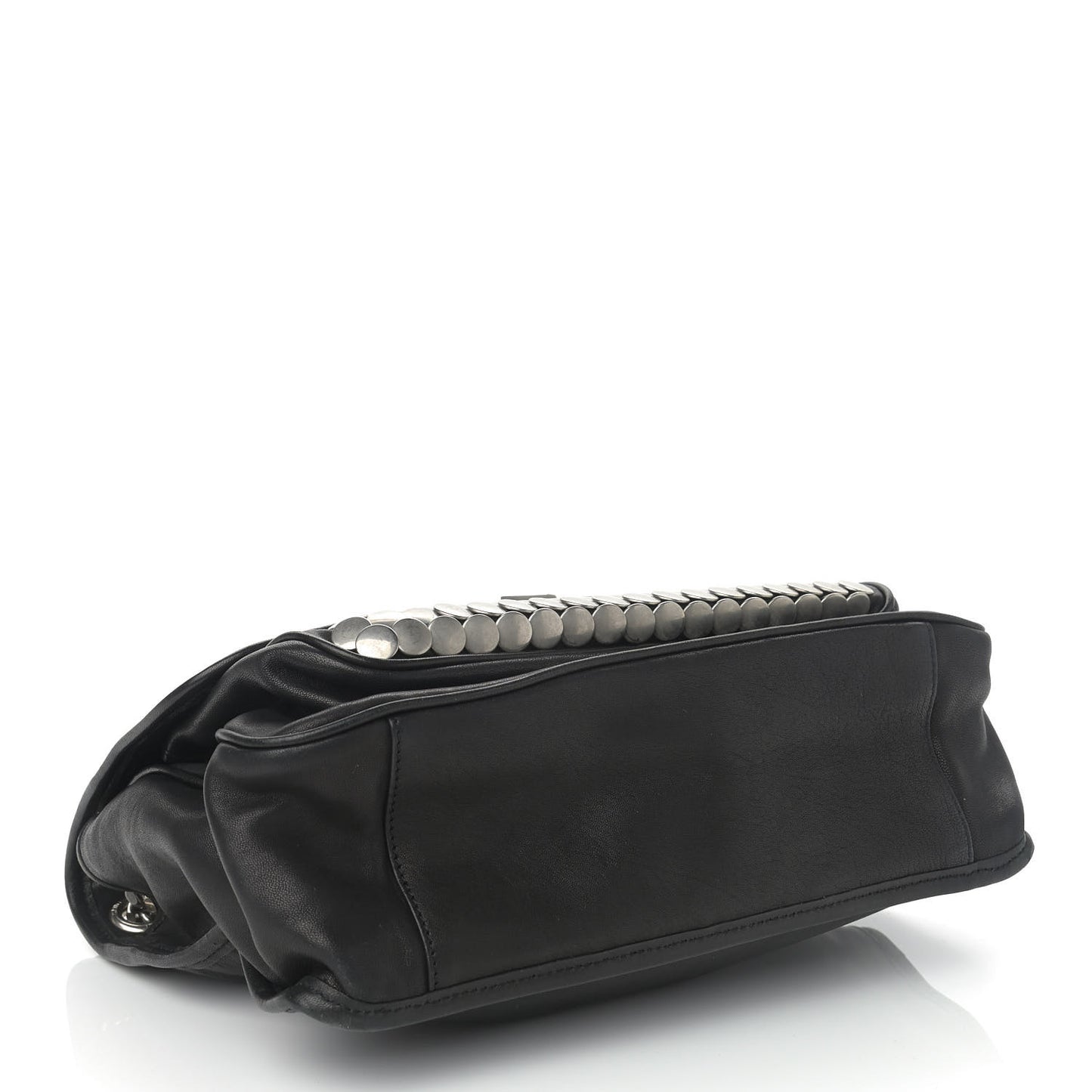 Calfskin Monogram Armature Medium Niki Chain Satchel Black