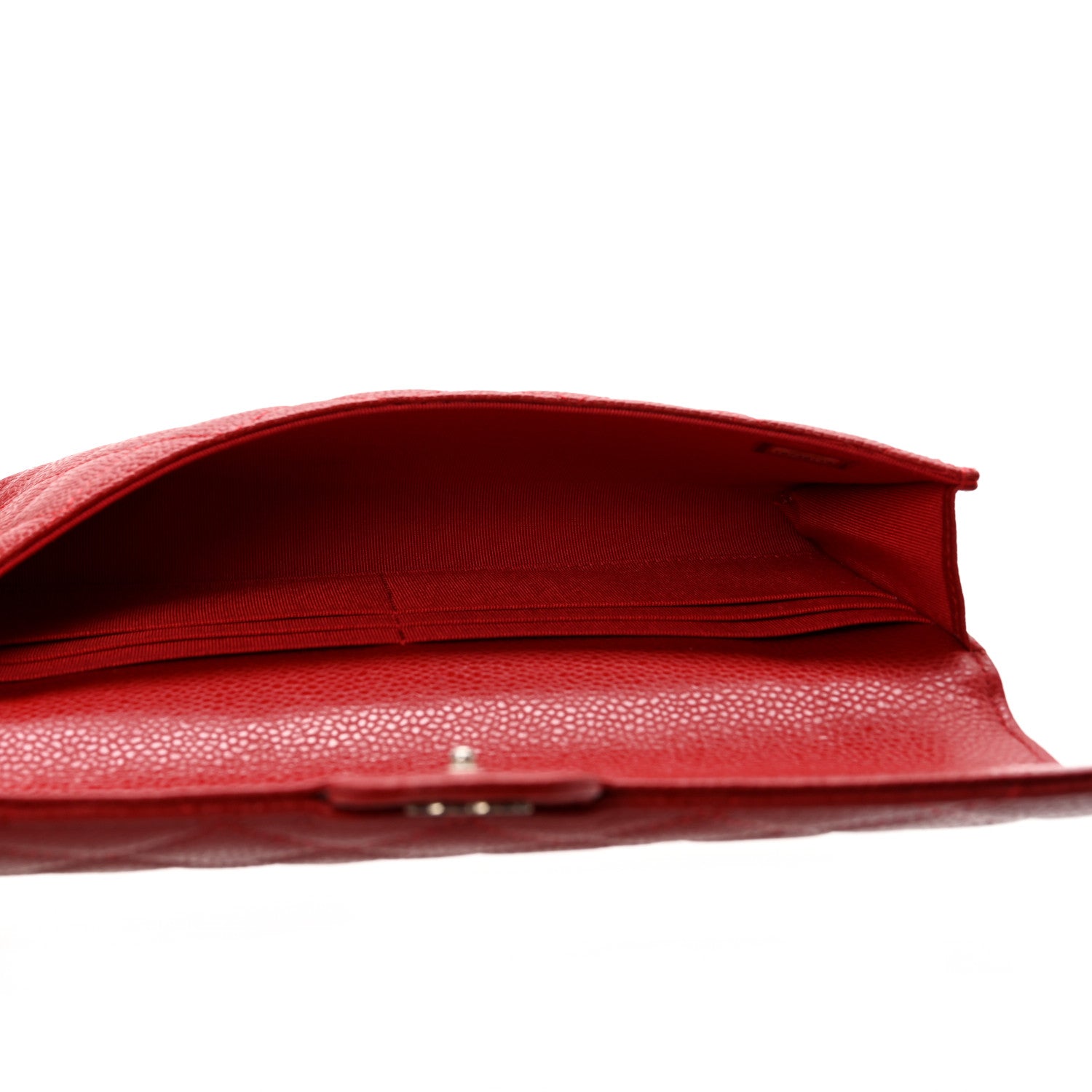 Chanel Caviar Quilted Travel Wallet Red 5 of 11