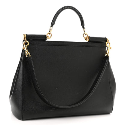 Dolce & Gabbana Dauphine Large Miss Sicily Satchel Black 2 of 15