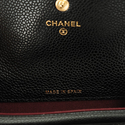 Chanel Caviar Quilted Flap Card Holder Black 6 of 8