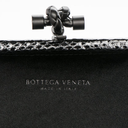 Bottega Veneta Satin Intreccio Impero Ayers Knot Clutch Black 5 of 6