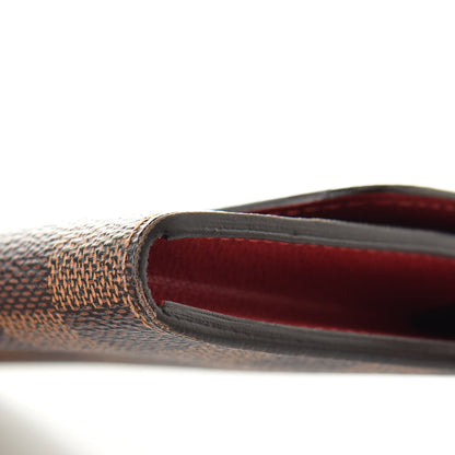 Louis Vuitton Damier Ebene Emilie Wallet Red 10 of 13