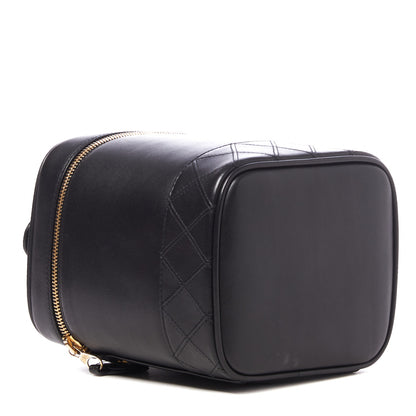 Chanel Calfskin Cosmetic Vanity Bag Black 3 of 9