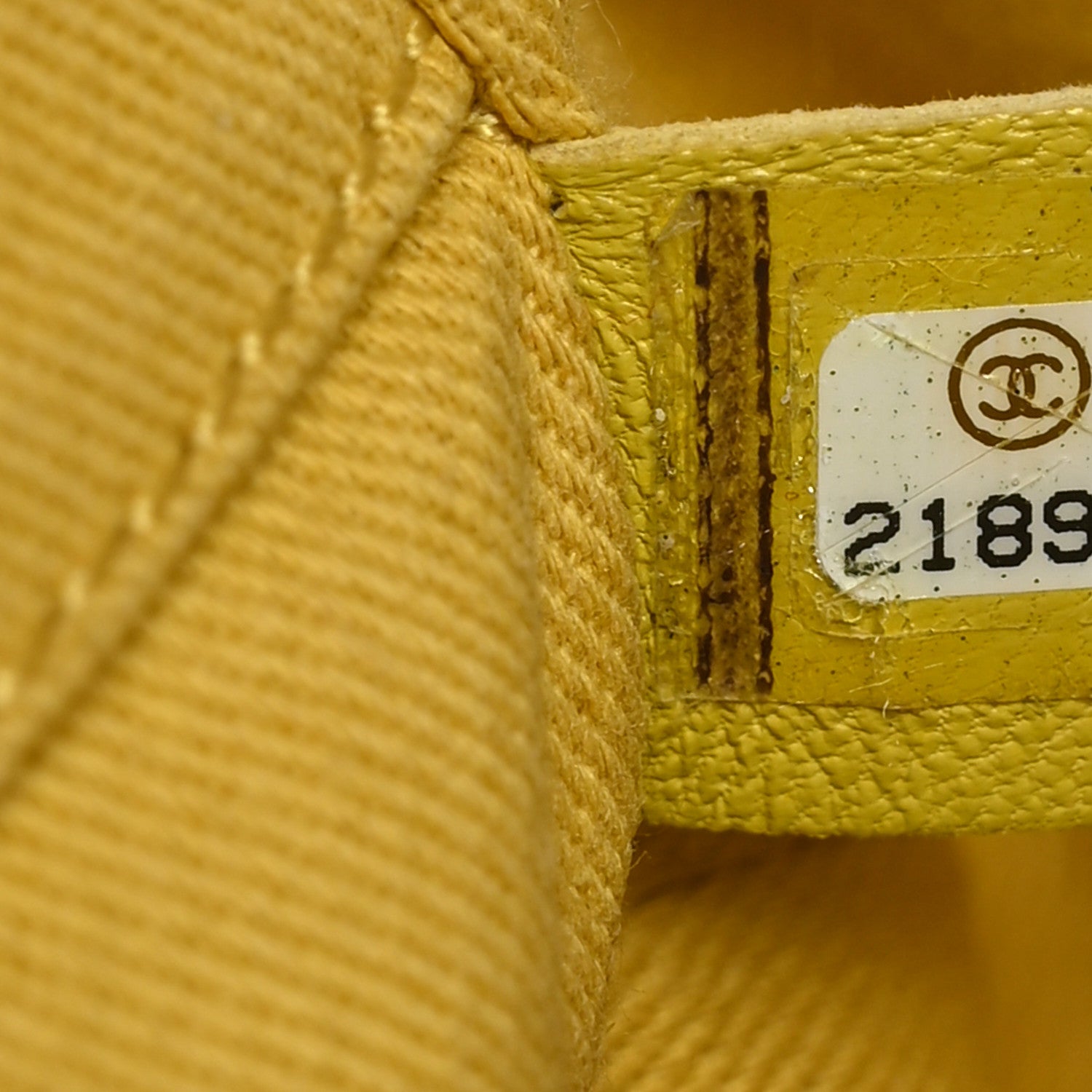 Chanel Woven Straw Raffia Small Deauville Tote Yellow 7 of 11