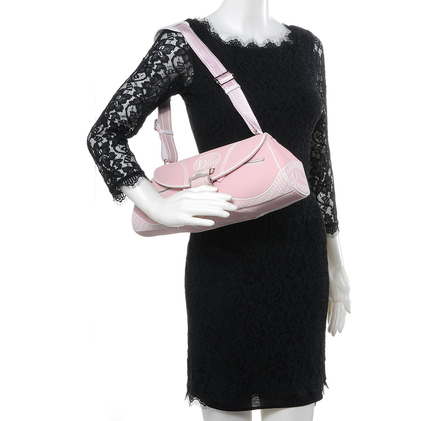 Canvas and Rubber Pink Bag