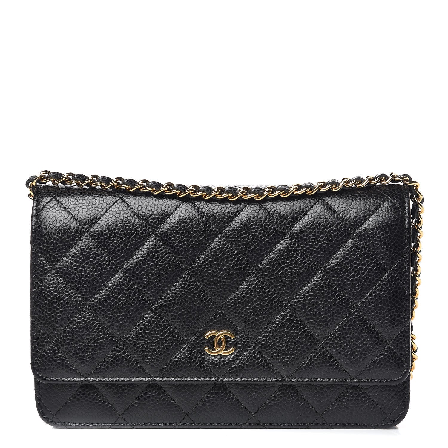 Chanel Caviar Quilted Wallet On Chain WOC Black 1 of 10