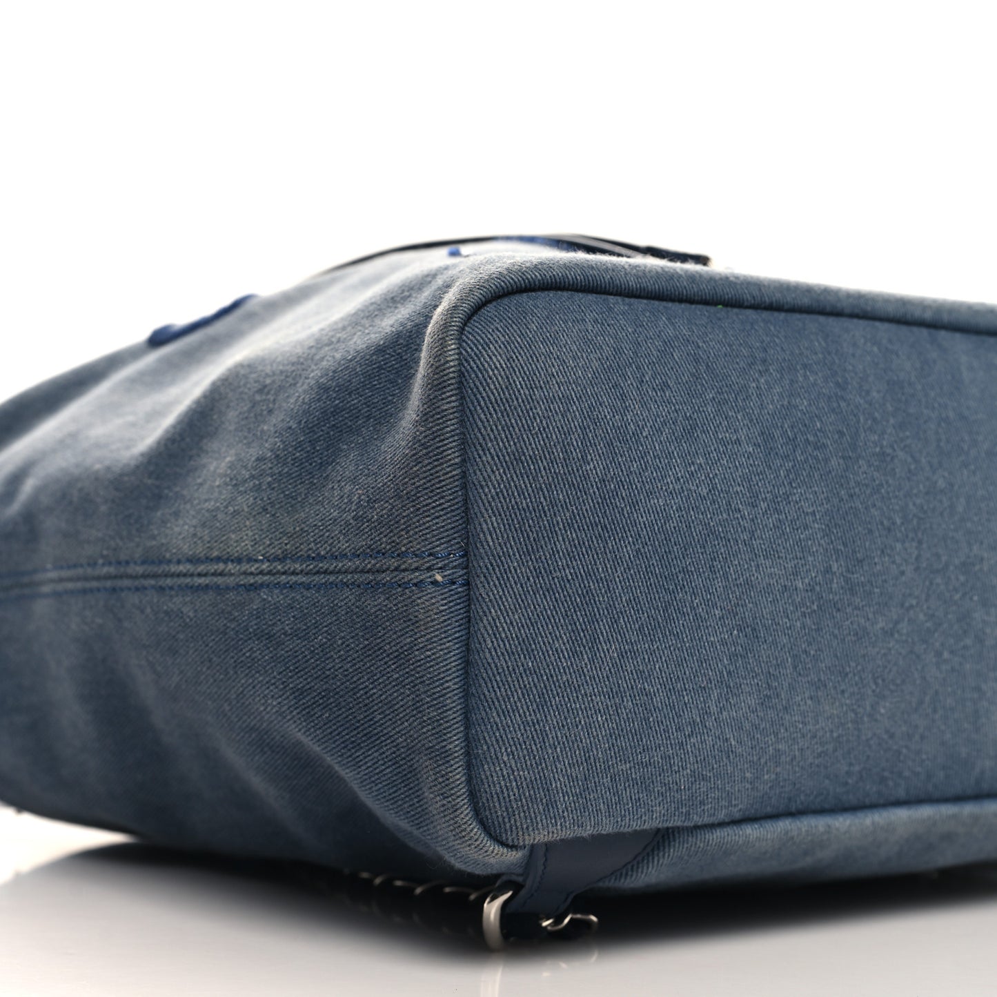 Canvas Sequin Large Deauville Backpack Navy