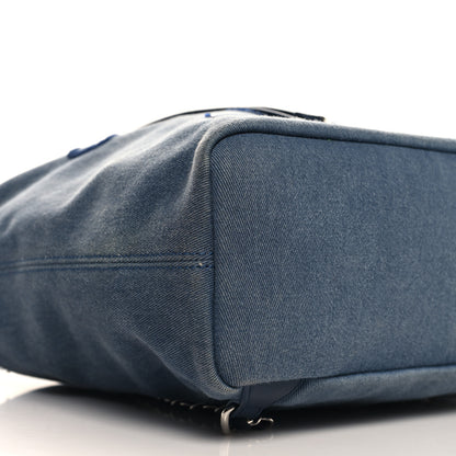 Chanel Canvas Sequin Large Deauville Backpack Navy 9 of 11