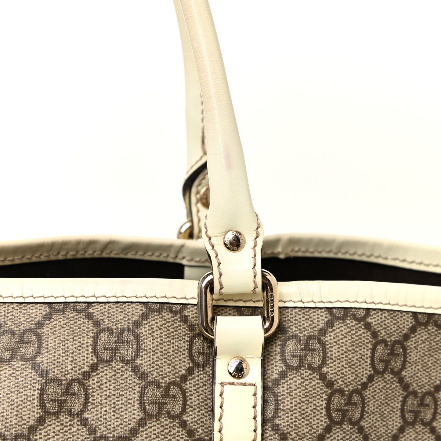 GG Plus Monogram Medium Joy Tote Off White