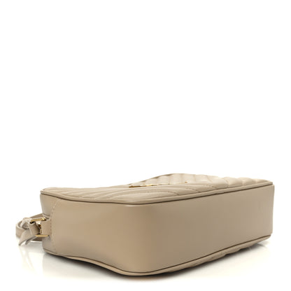 Saint Laurent Calfskin Matelasse Monogram Lou Camera Bag Dark Beige 4 of 10