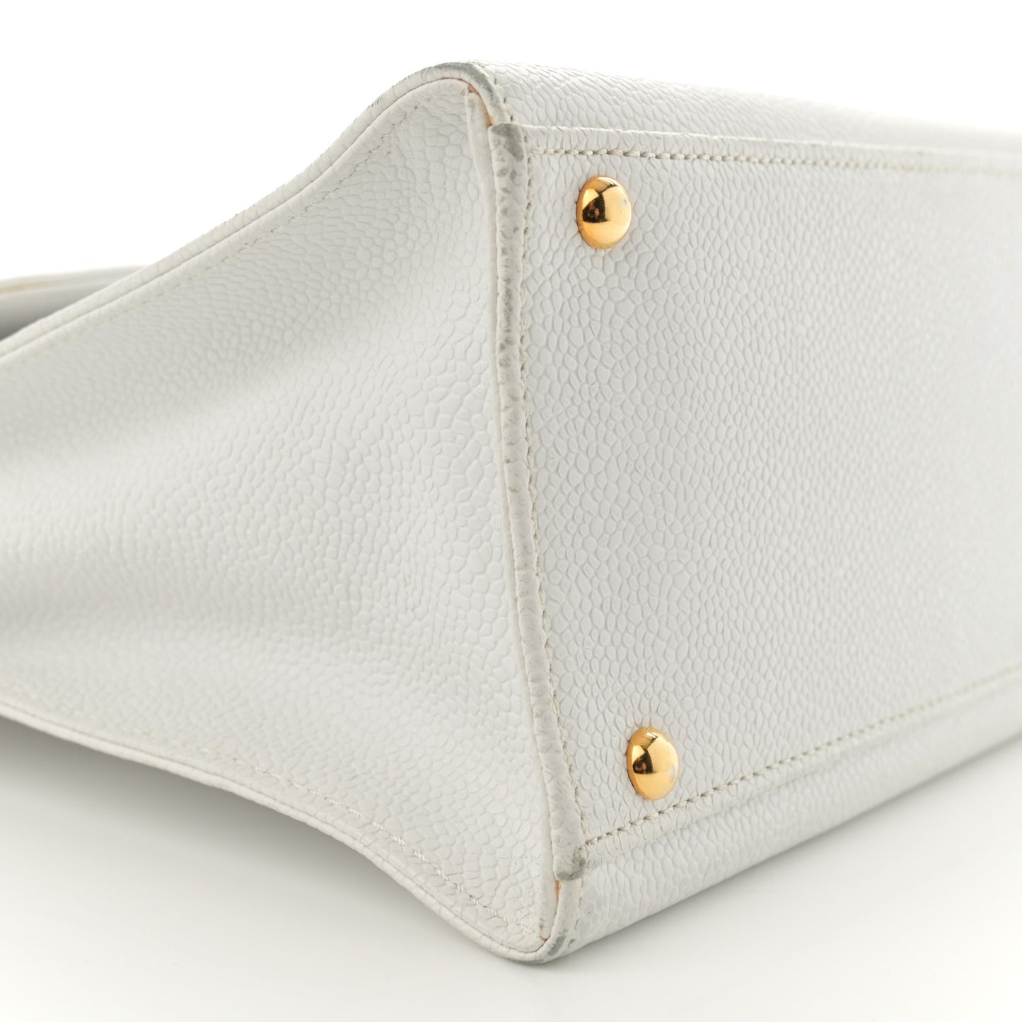 Caviar CC Shoulder Bag White