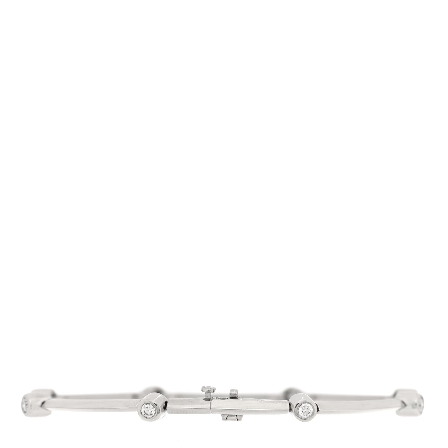 Platinum Diamond 8 Station Link Bracelet