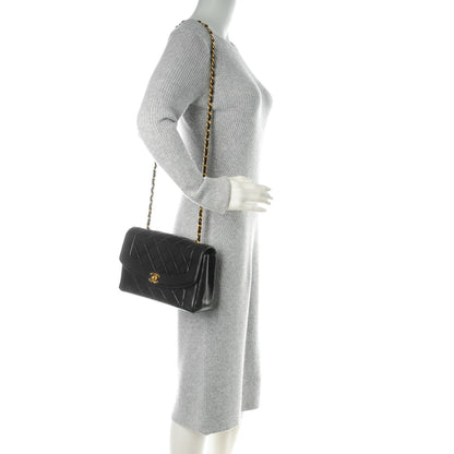 Chanel Lambskin Quilted Small Single Flap Black 2 of 9