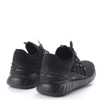 Louis Vuitton Neoprene Mesh Rubber Fastlane Low Sneakers 10 Black 4 of 8