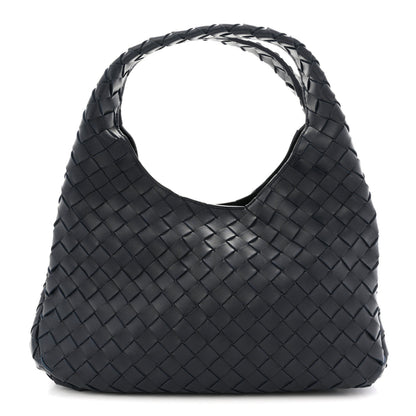 Bottega Veneta Nappa Intrecciato Medium Campana Shoulder Bag Midnight 1 of 11