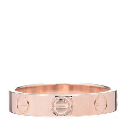 Cartier 18K Pink Gold 3.5mm LOVE Wedding Band Ring 48 4.5 1 of 5