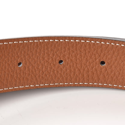 Hermes Box Togo 32mm Guilloche H Belt 90 Black Gold 6 of 6