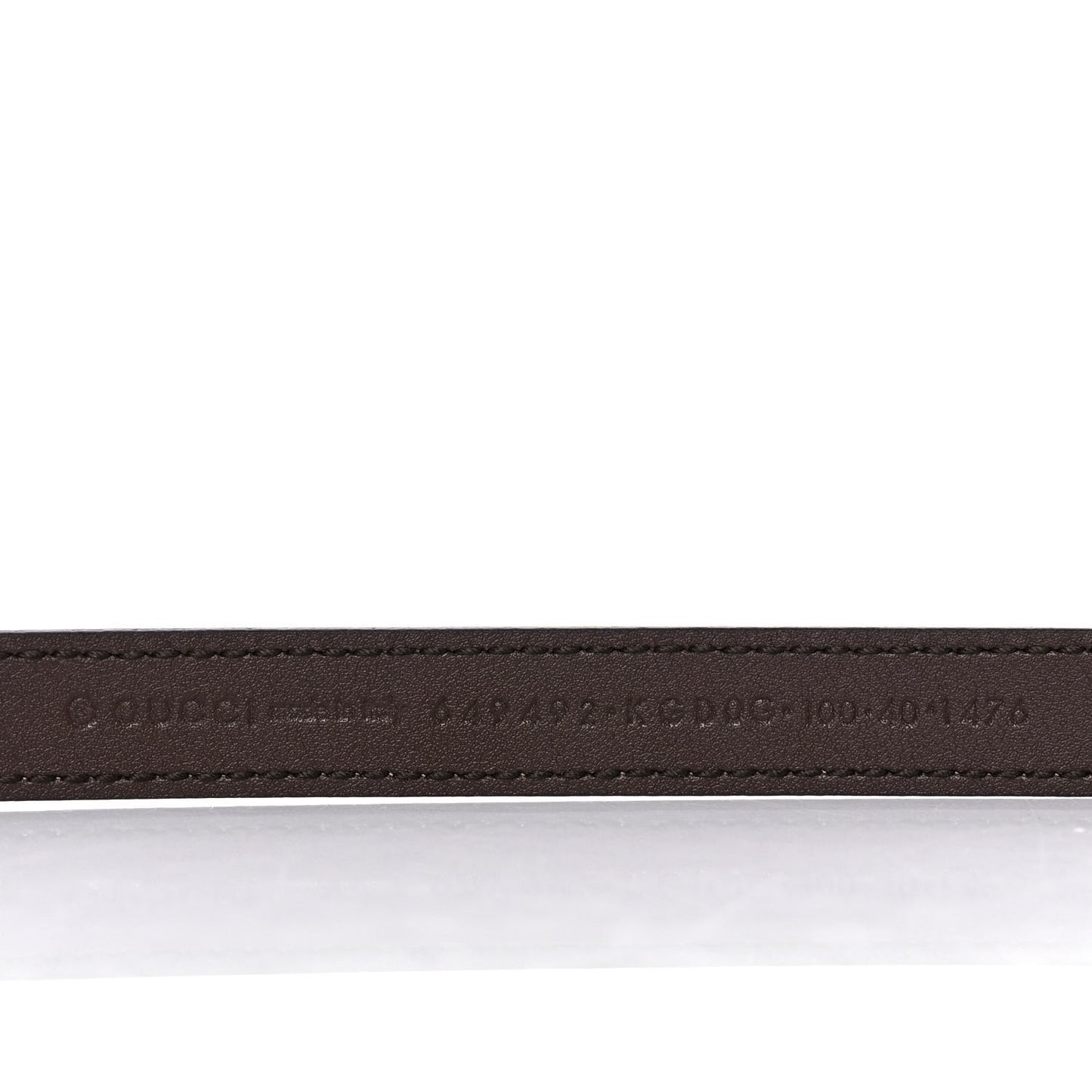 GG Supreme Monogram Jackie 1961 15mm Belt 100 40 Beige Brown