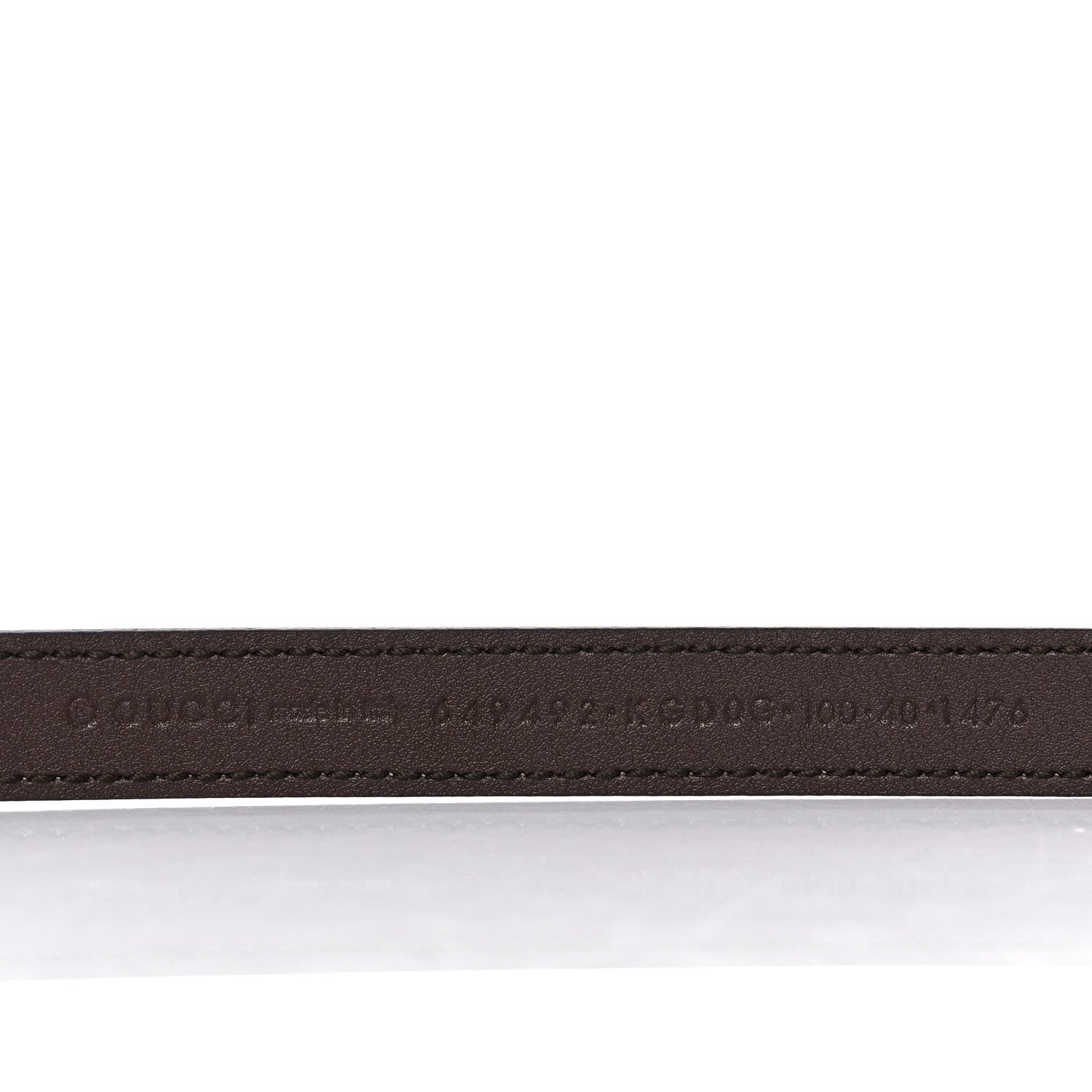 Gucci GG Supreme Monogram Jackie 1961 15mm Belt 100 40 Beige Brown 4 of 6