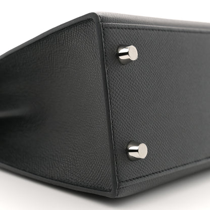 Hermes Epsom Kelly Sellier 25 Black 9 of 12