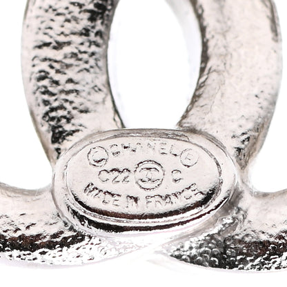 Chanel Crystal CC Earrings Silver 4 of 4