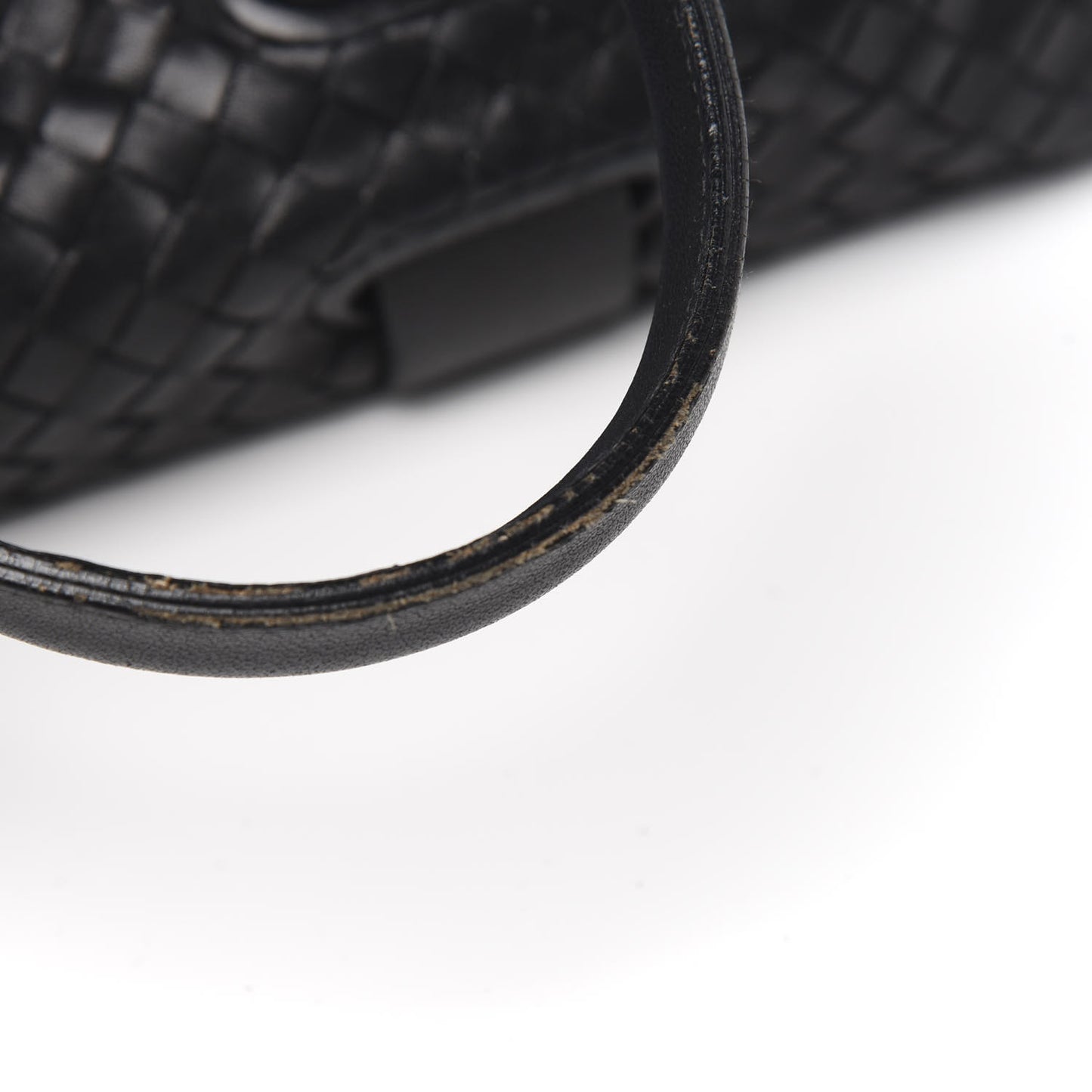 Nappa Intrecciato Accordion Satchel Black